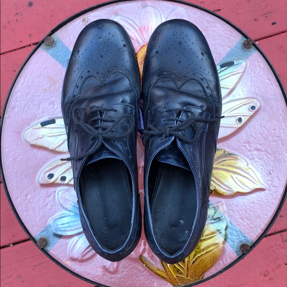 Leather women oxford shoes size 39